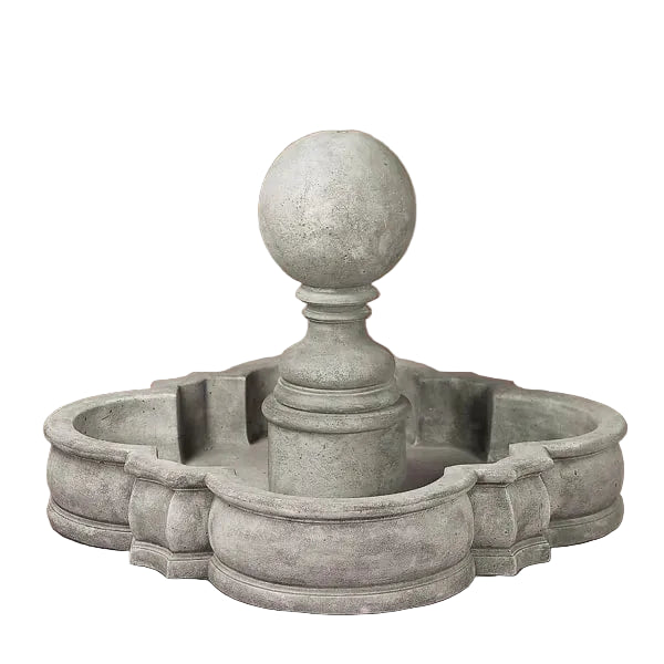 Giannini Garden Sfera Sphere Stone Outdoor Water Fountain 1056