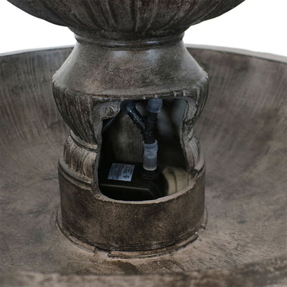 Sunnydaze 55" H Classic Designer 3-Tier Outdoor Water Fountain
