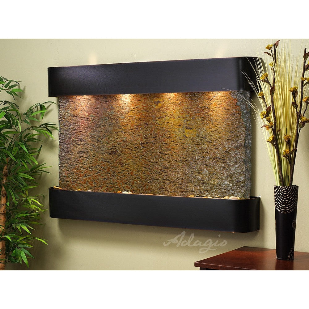 Adagio Sunrise Springs 35"H x 52"W Indoor Wall Fountain