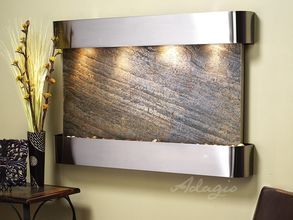 Adagio Sunrise Springs 35"H x 52"W Indoor Wall Fountain
