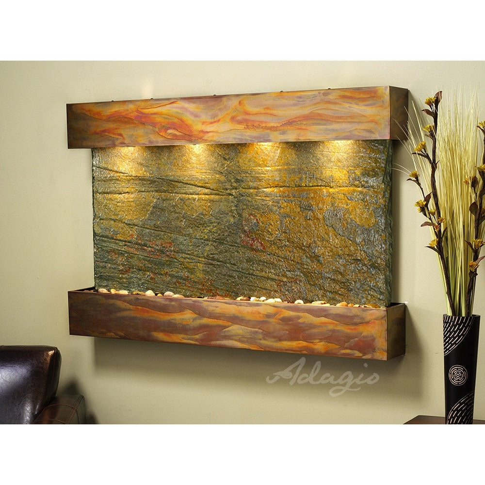 Adagio Sunrise Springs 35"H x 52"W Indoor Wall Fountain