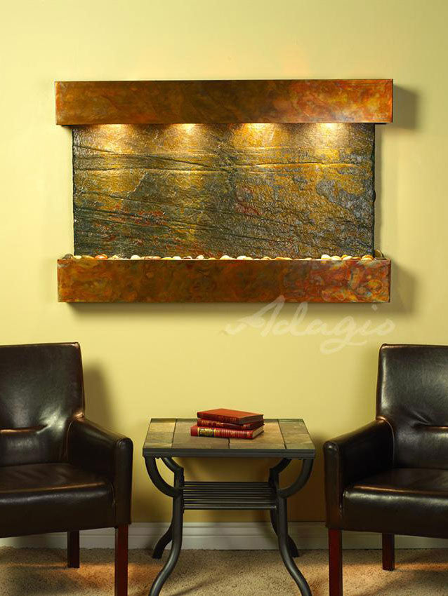 Adagio Sunrise Springs 35"H x 52"W Indoor Wall Fountain