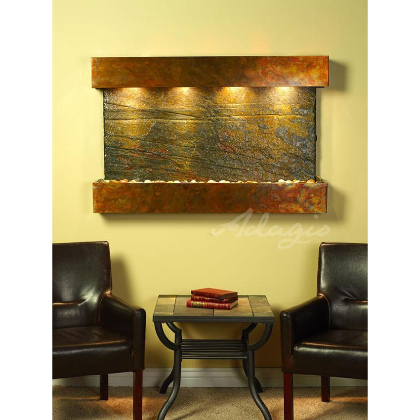 Adagio Sunrise Springs 35"H x 52"W Indoor Wall Fountain