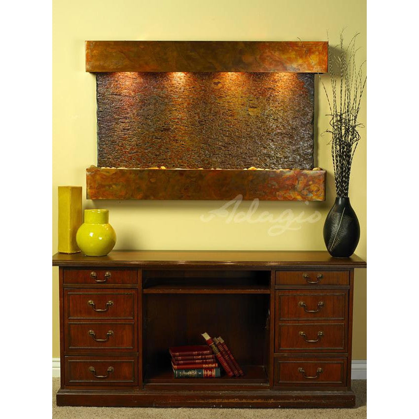 Adagio Sunrise Springs 35"H x 52"W Indoor Wall Fountain