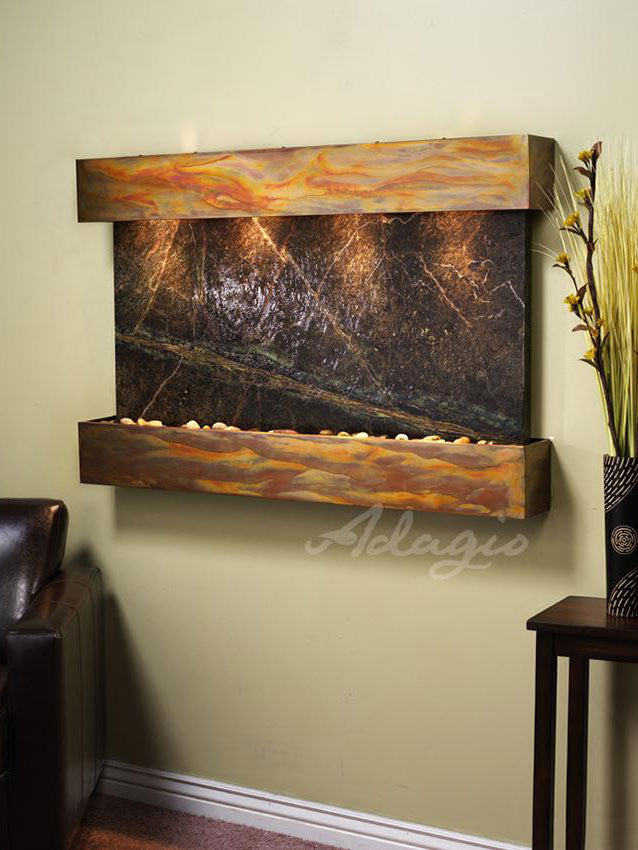 Adagio Sunrise Springs 35"H x 52"W Indoor Wall Fountain