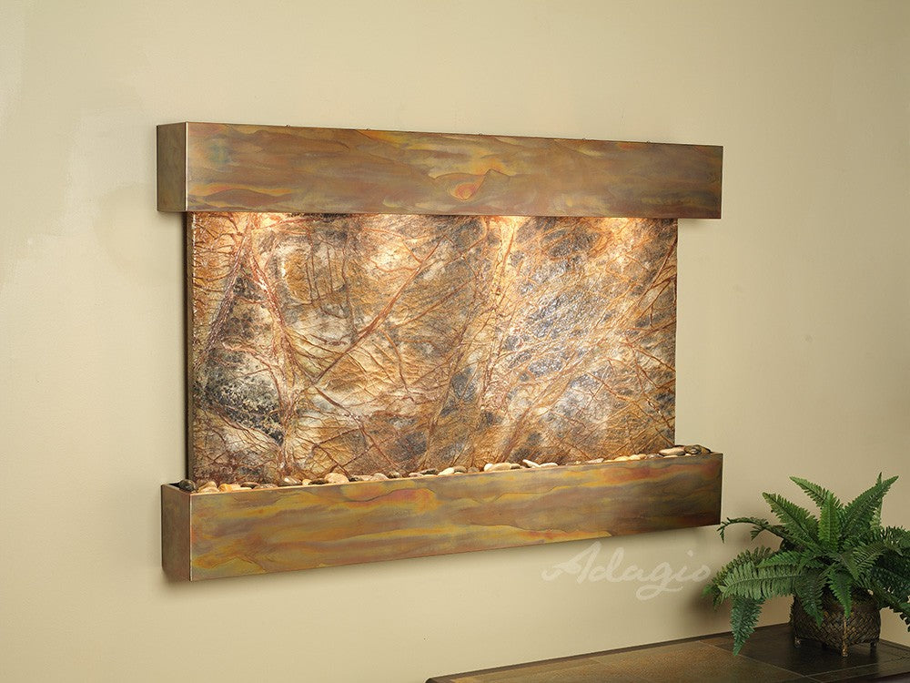 Adagio Sunrise Springs 35"H x 52"W Indoor Wall Fountain