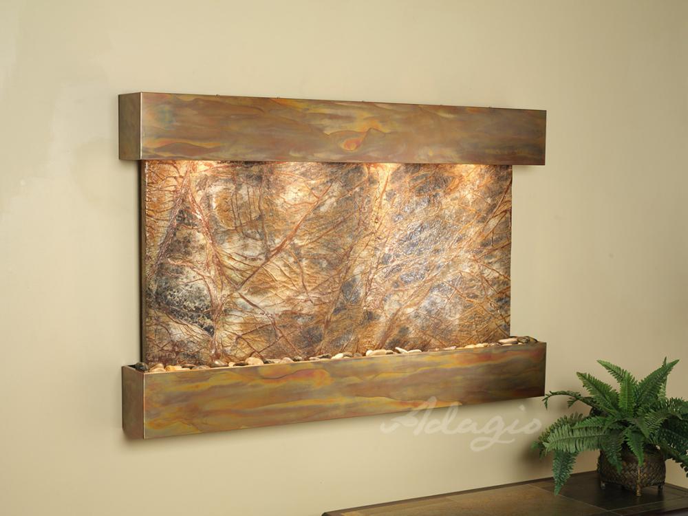 Adagio Sunrise Springs 35"H x 52"W Indoor Wall Fountain