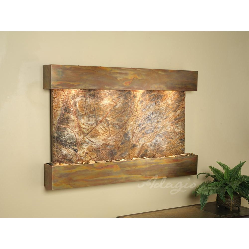 Adagio Sunrise Springs 35"H x 52"W Indoor Wall Fountain