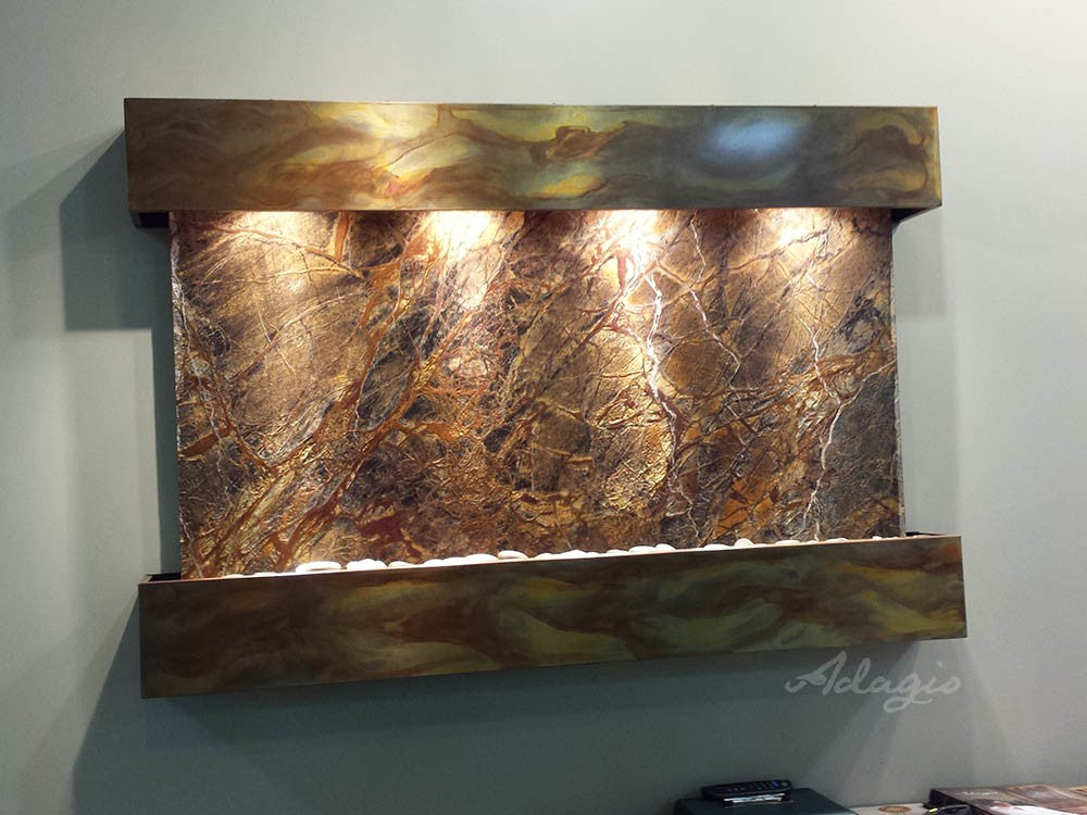 Adagio Sunrise Springs 35"H x 52"W Indoor Wall Fountain