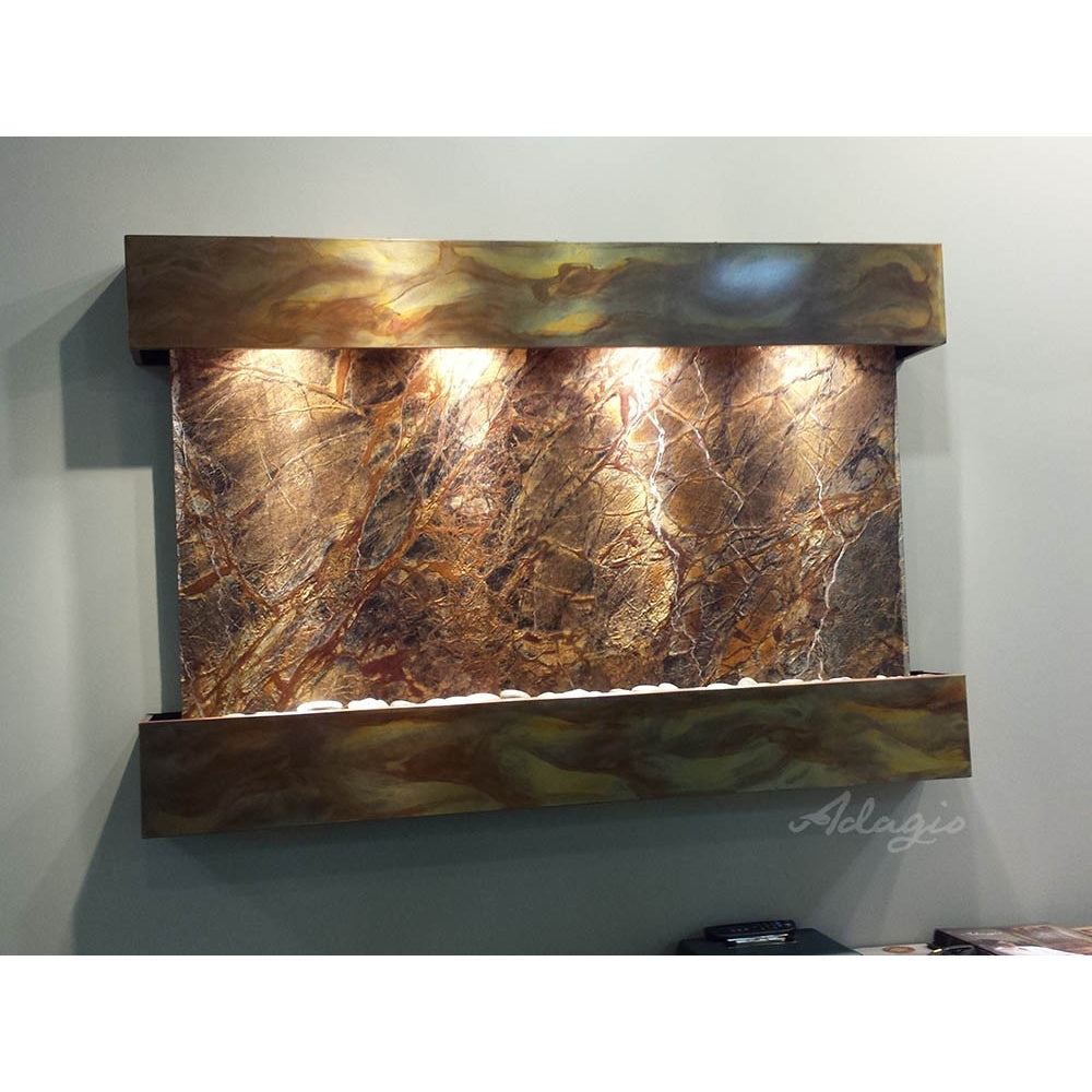 Adagio Sunrise Springs 35"H x 52"W Indoor Wall Fountain