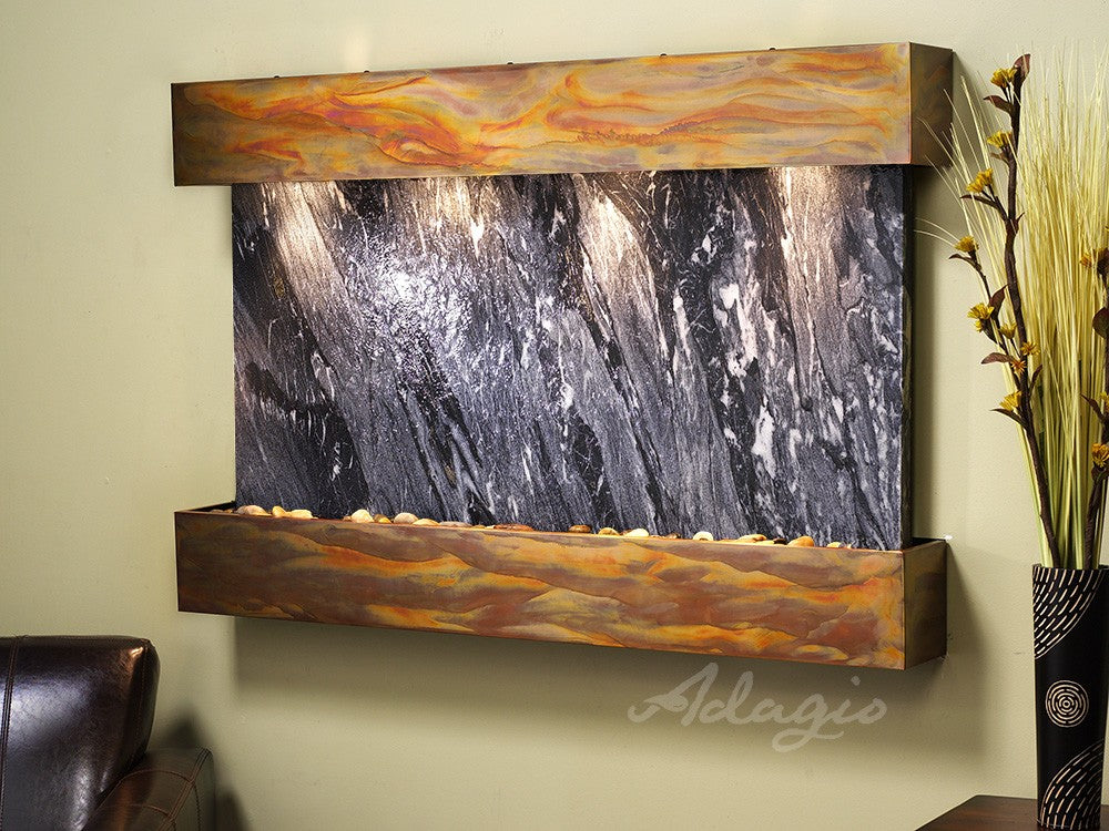 Adagio Sunrise Springs 35"H x 52"W Indoor Wall Fountain