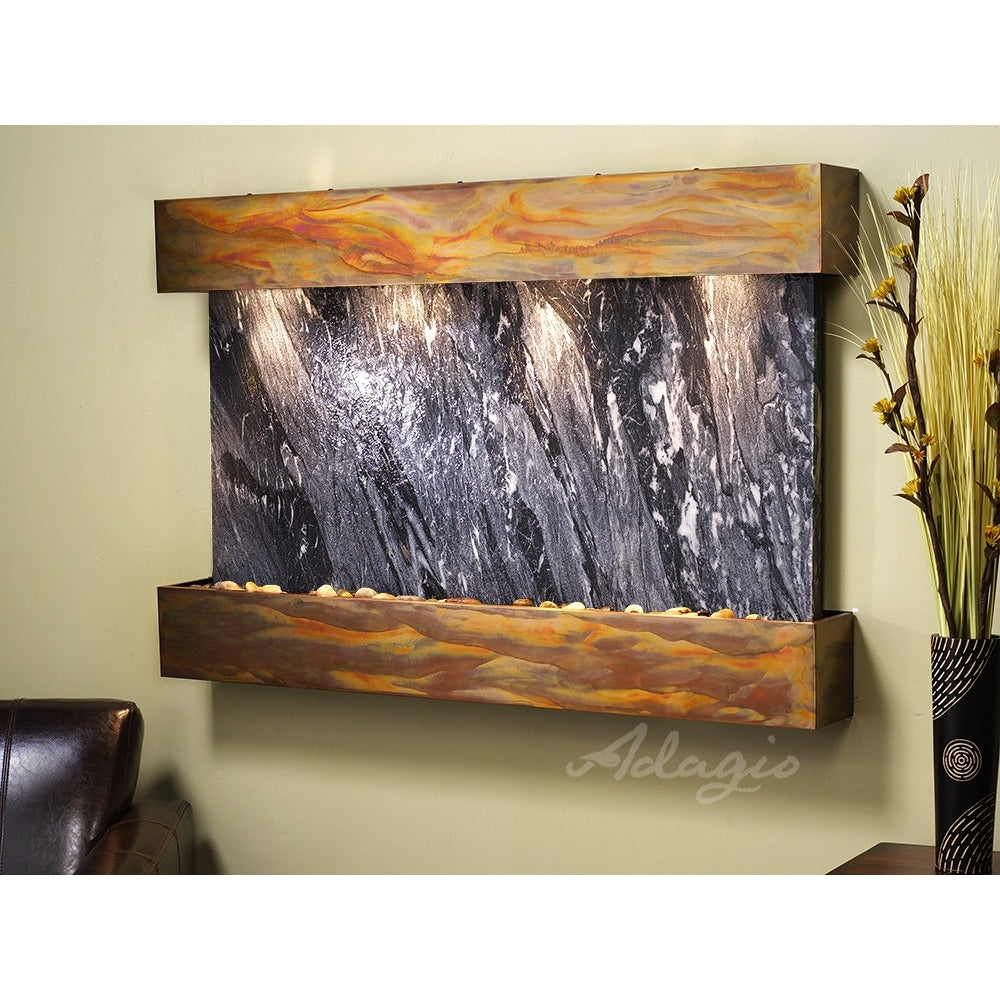 Adagio Sunrise Springs 35"H x 52"W Indoor Wall Fountain