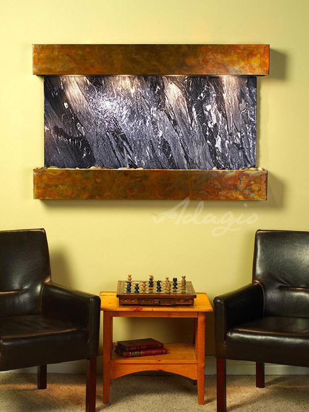 Adagio Sunrise Springs 35"H x 52"W Indoor Wall Fountain