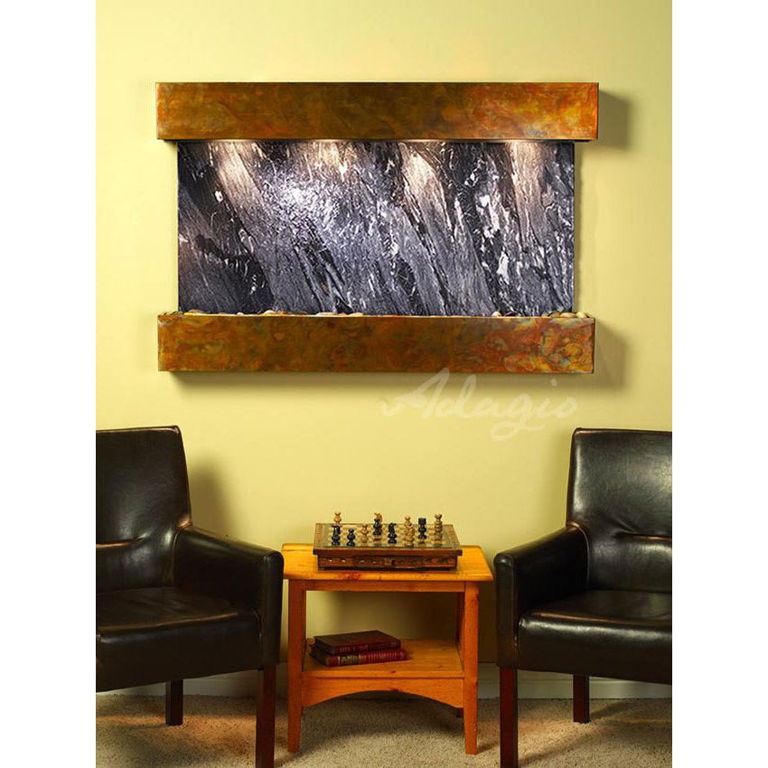 Adagio Sunrise Springs 35"H x 52"W Indoor Wall Fountain