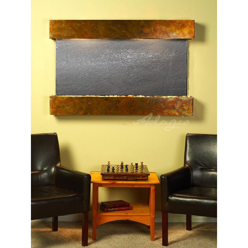 Adagio Sunrise Springs 35"H x 52"W Indoor Wall Fountain
