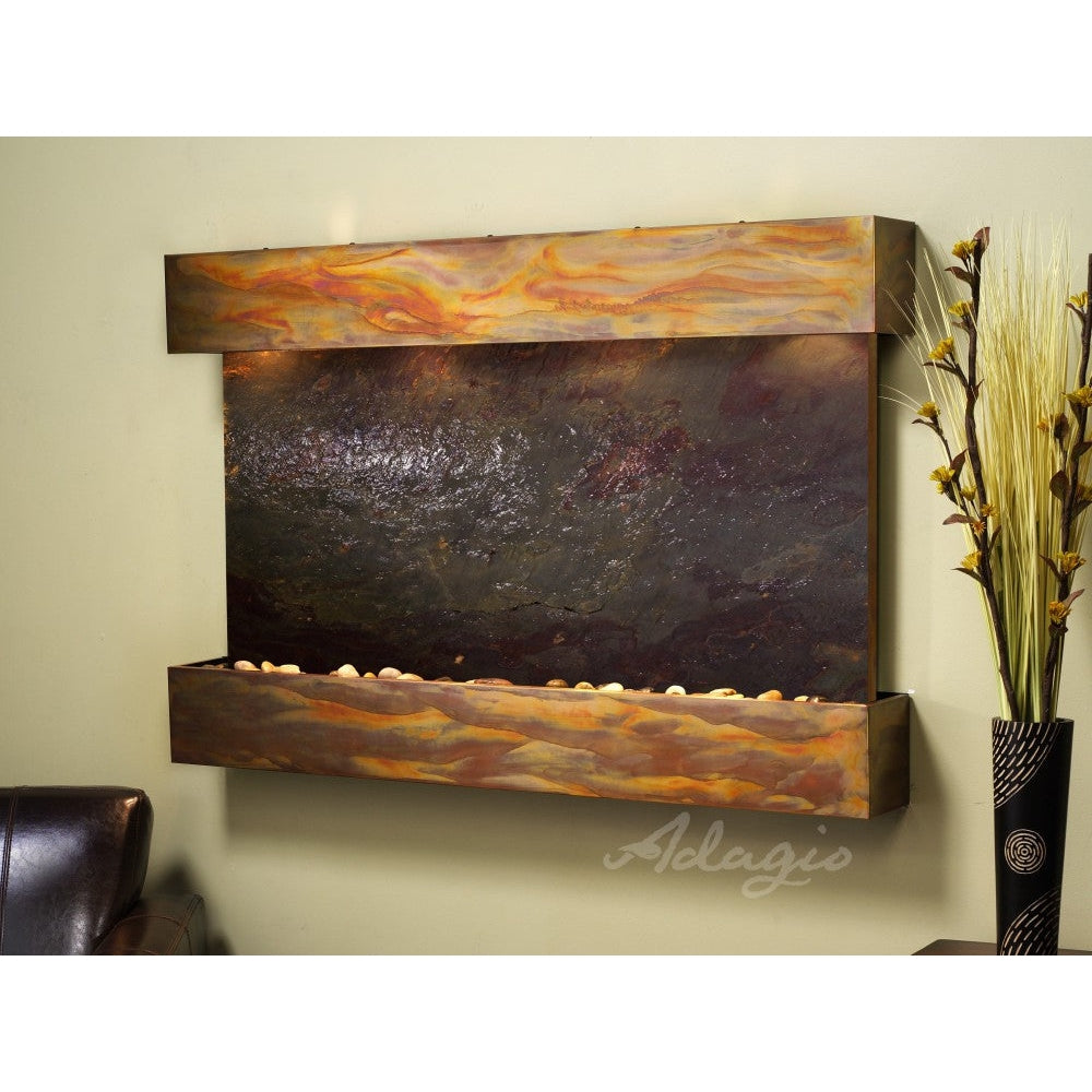 Adagio Sunrise Springs 35"H x 52"W Indoor Wall Fountain