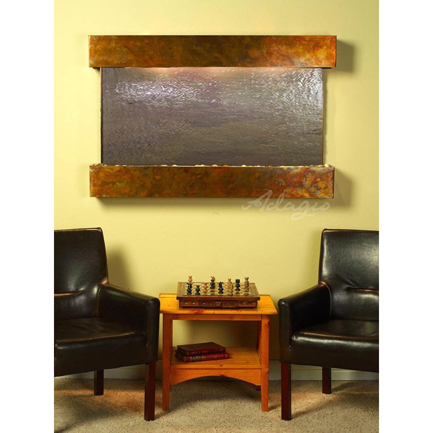 Adagio Sunrise Springs 35"H x 52"W Indoor Wall Fountain