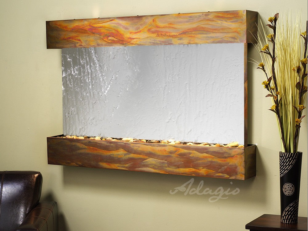 Adagio Sunrise Springs 35"H x 52"W Indoor Wall Fountain