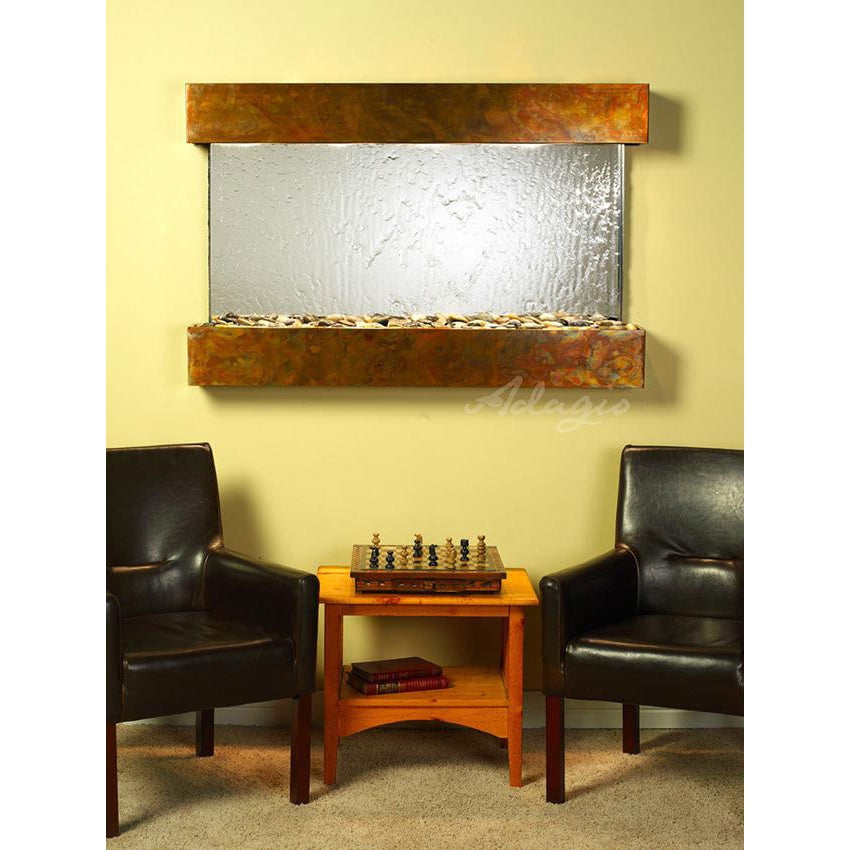 Adagio Sunrise Springs 35"H x 52"W Indoor Wall Fountain