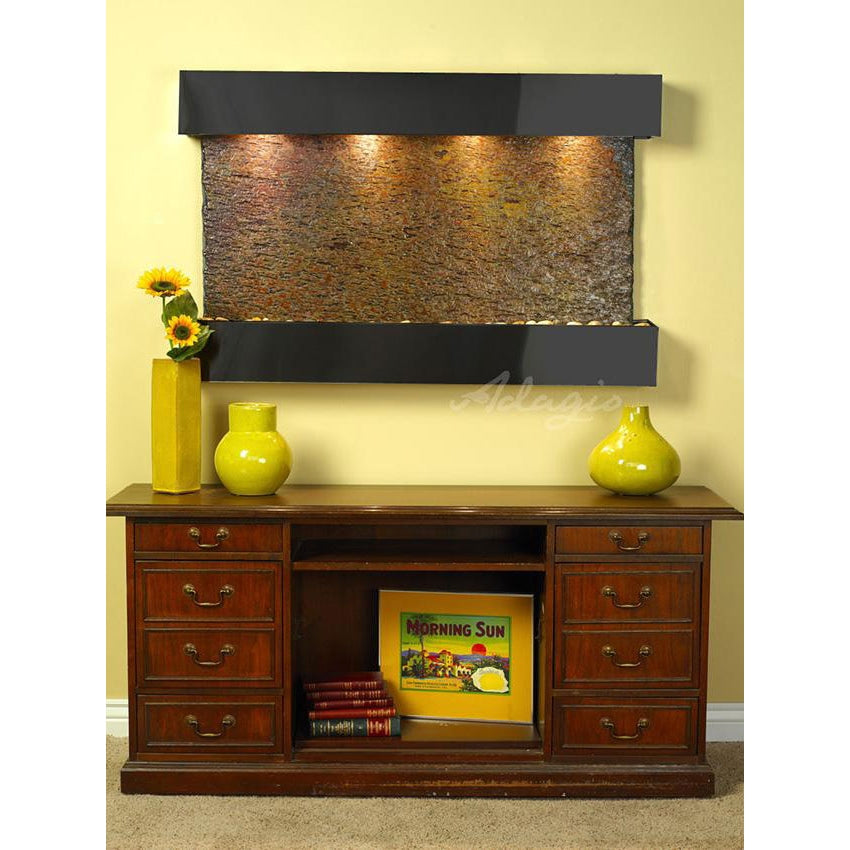 Adagio Sunrise Springs 35"H x 52"W Indoor Wall Fountain