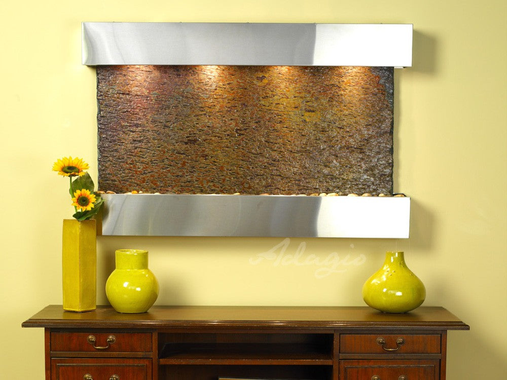 Adagio Sunrise Springs 35"H x 52"W Indoor Wall Fountain