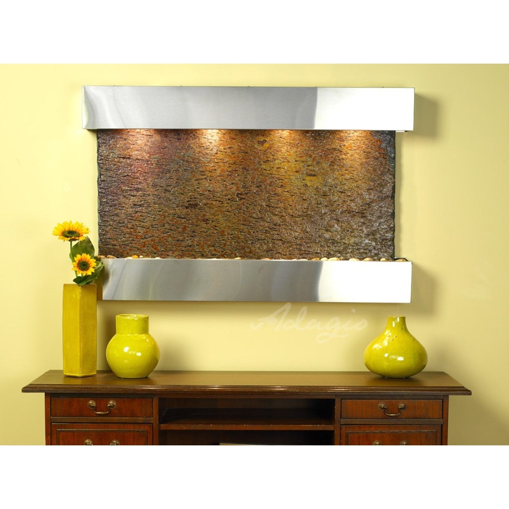 Adagio Sunrise Springs 35"H x 52"W Indoor Wall Fountain