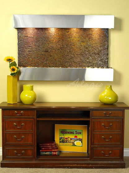 Adagio Sunrise Springs 35"H x 52"W Indoor Wall Fountain