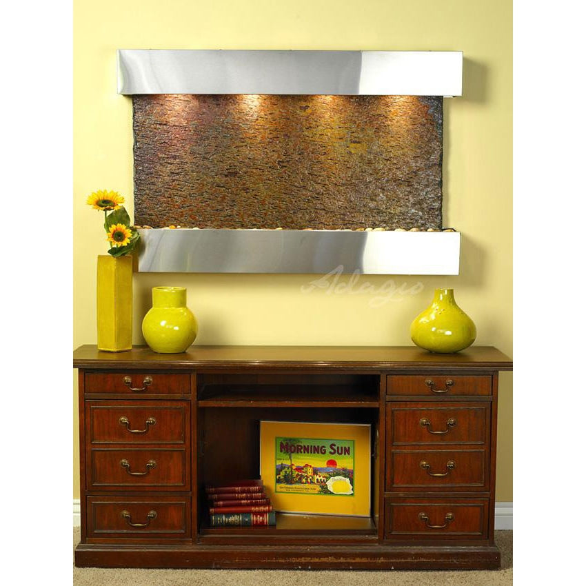 Adagio Sunrise Springs 35"H x 52"W Indoor Wall Fountain