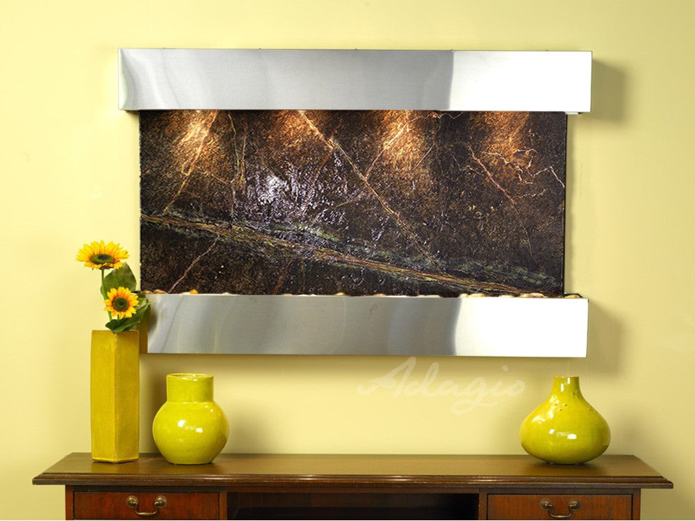 Adagio Sunrise Springs 35"H x 52"W Indoor Wall Fountain