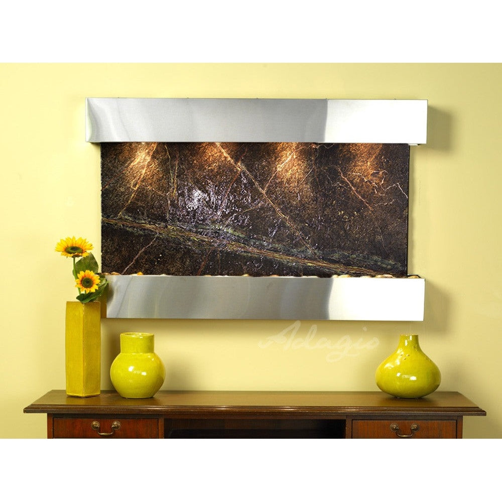 Adagio Sunrise Springs 35"H x 52"W Indoor Wall Fountain