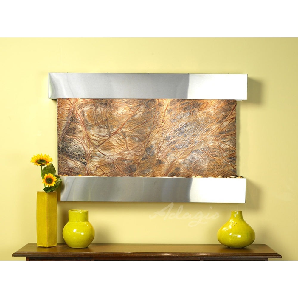 Adagio Sunrise Springs 35"H x 52"W Indoor Wall Fountain