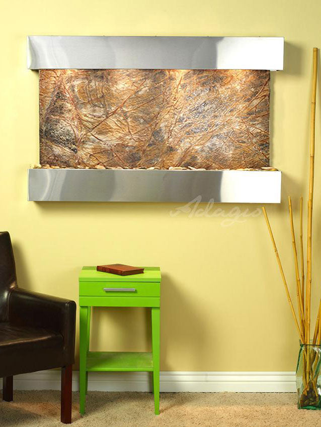 Adagio Sunrise Springs 35"H x 52"W Indoor Wall Fountain