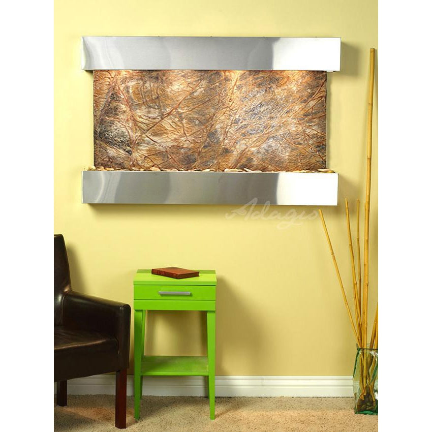 Adagio Sunrise Springs 35"H x 52"W Indoor Wall Fountain