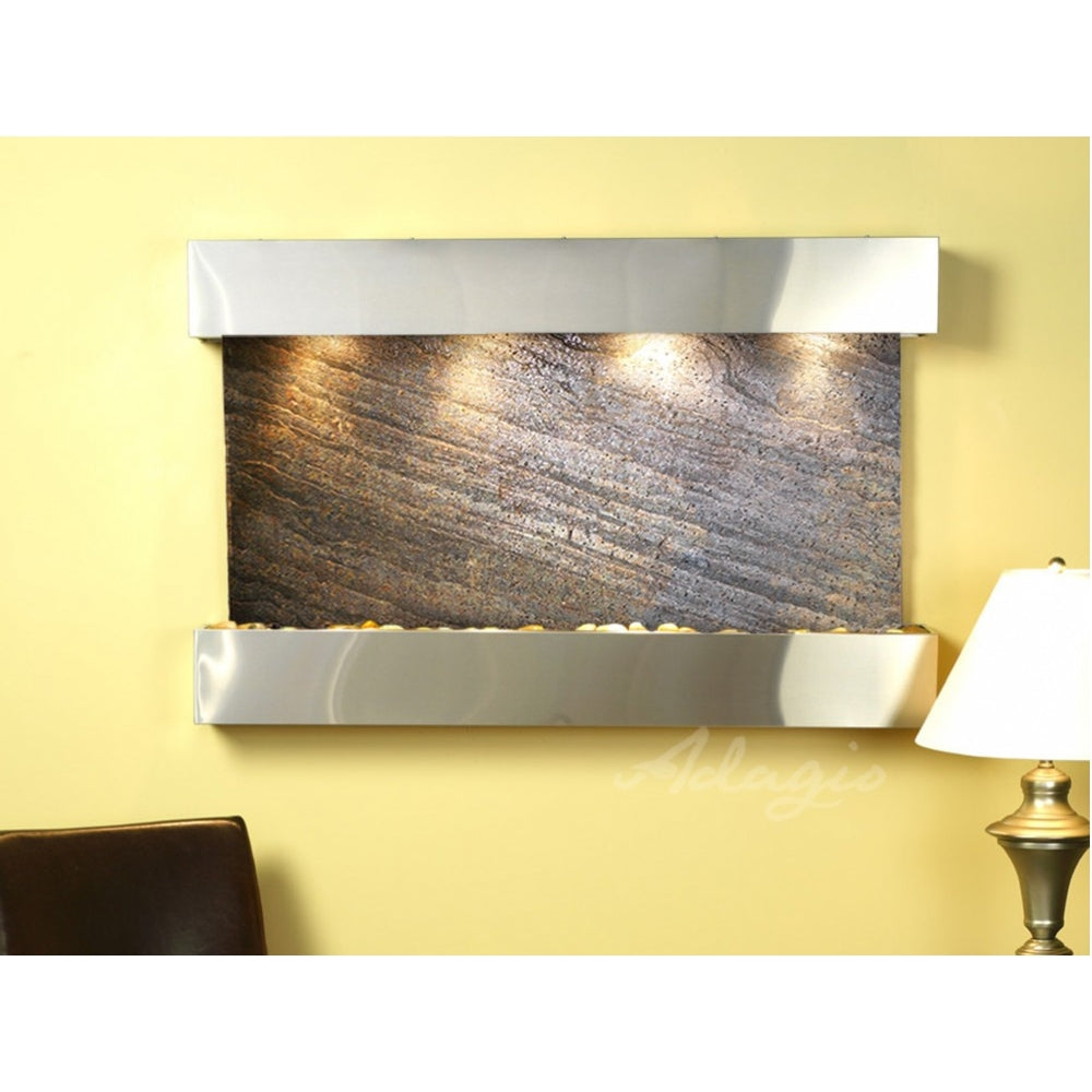 Adagio Sunrise Springs 35"H x 52"W Indoor Wall Fountain