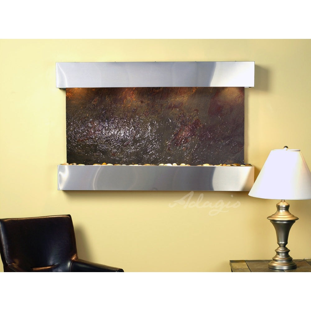 Adagio Sunrise Springs 35"H x 52"W Indoor Wall Fountain