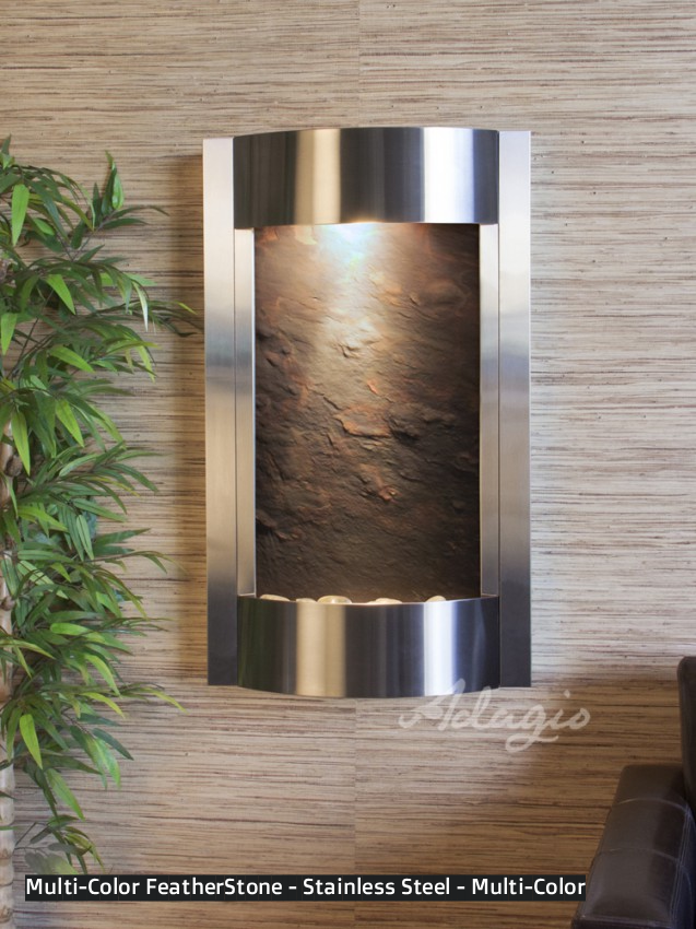 Adagio Serene Waters 36"H x 21"W Indoor Wall Fountain SWA1011