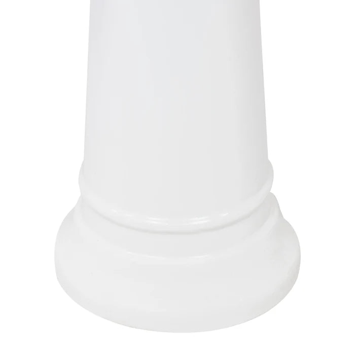 Sunnydaze 23" H Misty Blossom Glazed Ceramic Bird Bath