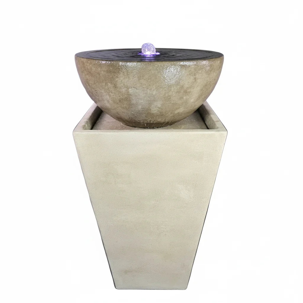 Giannini Garden Tapered Large Zen Outdoor Water Fountain 1780