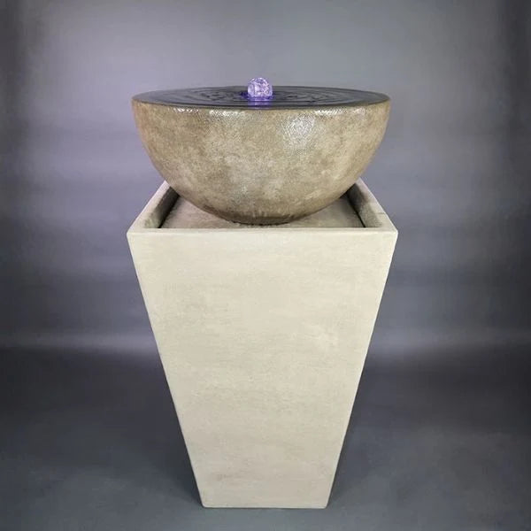 Giannini Garden Tapered Large Zen Outdoor Water Fountain 1780