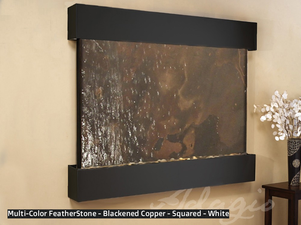 Adagio Teton Falls 45" H x 61” W Indoor Water Wall Fountain TFR1012