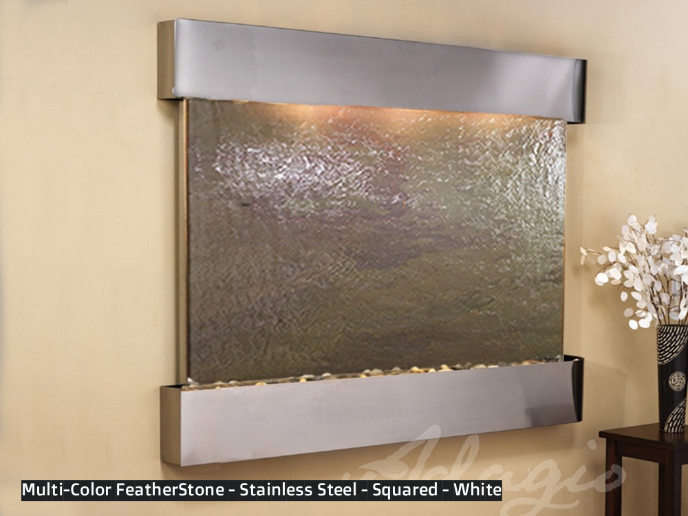 Adagio Teton Falls 45" H x 61” W Indoor Water Wall Fountain TFR1012
