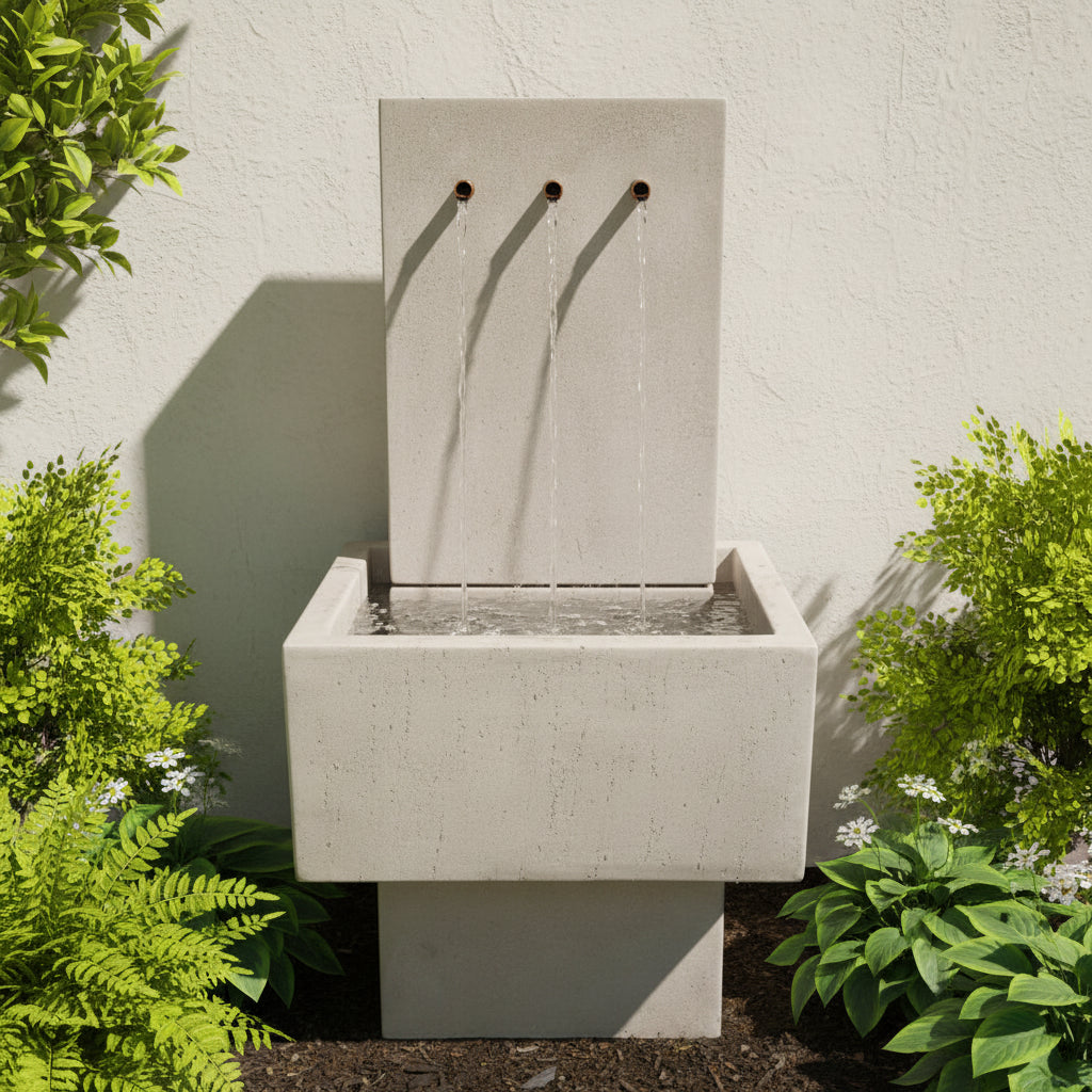 Giannini Garden Tribus Patio Outdoor Wall Fountain 1776