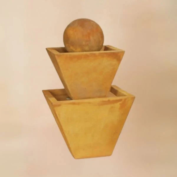 Giannini Garden Medium Two Tier Outdoor Modern Fountain 1497