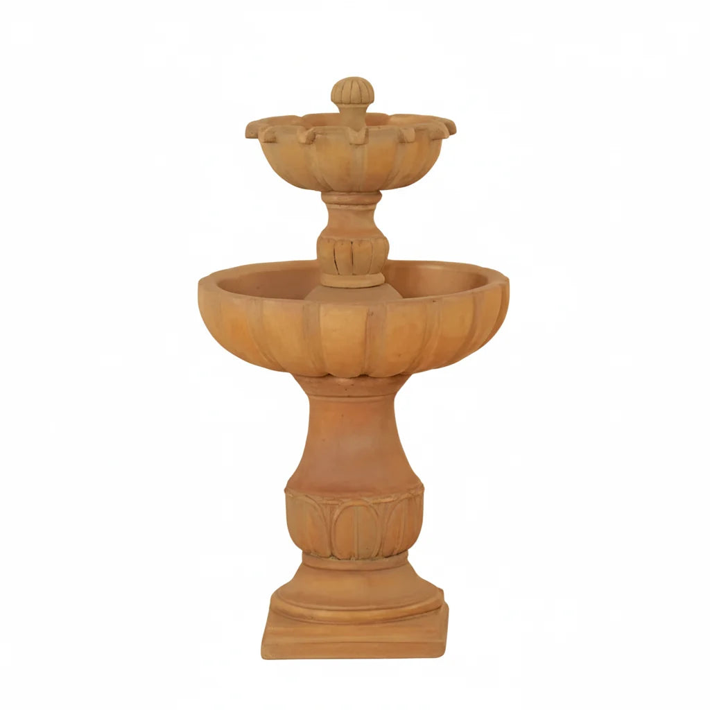 Giannini Garden Urbino Tall Two Tier Outdoor Water Fountain 1095