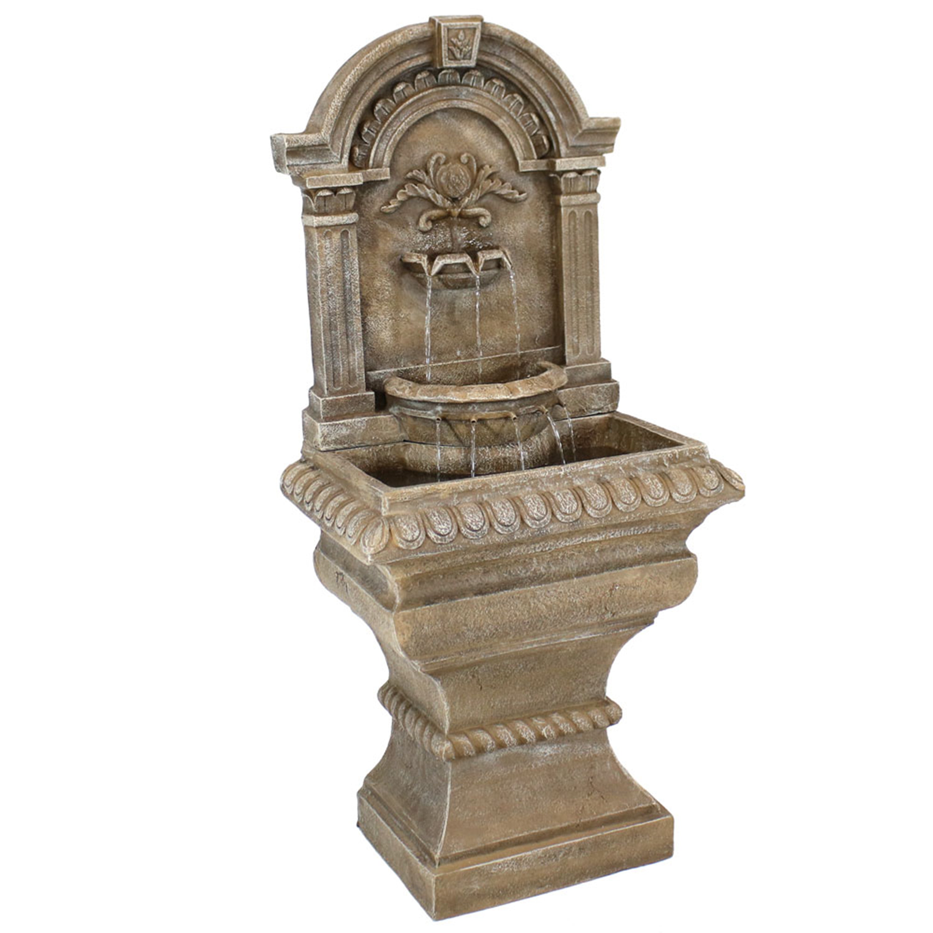 Sunnydaze 51" Ornate Lavello Outdoor Water Fountain with Electric Submersible Pump