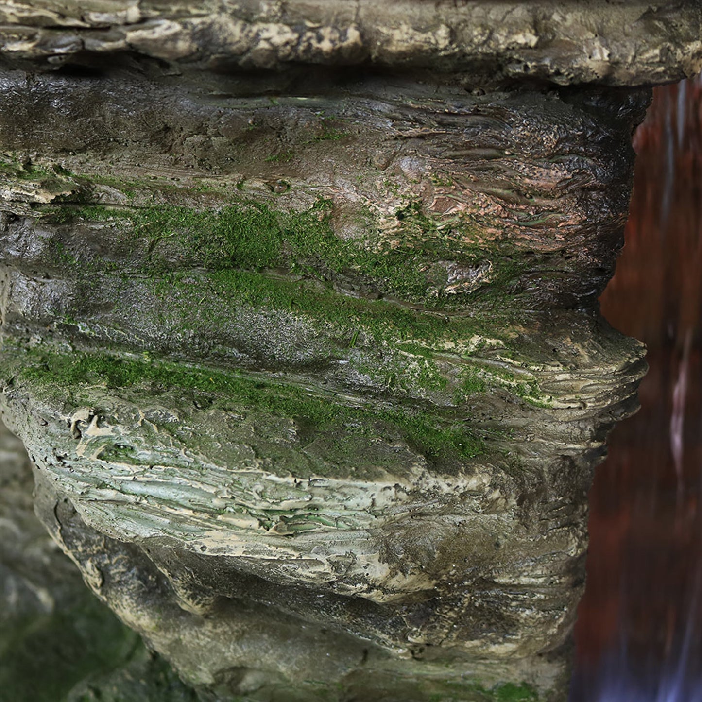 Sunnydaze 61" Flat Rock Summit Large Outdoor Waterfall Fountain with LED Lights