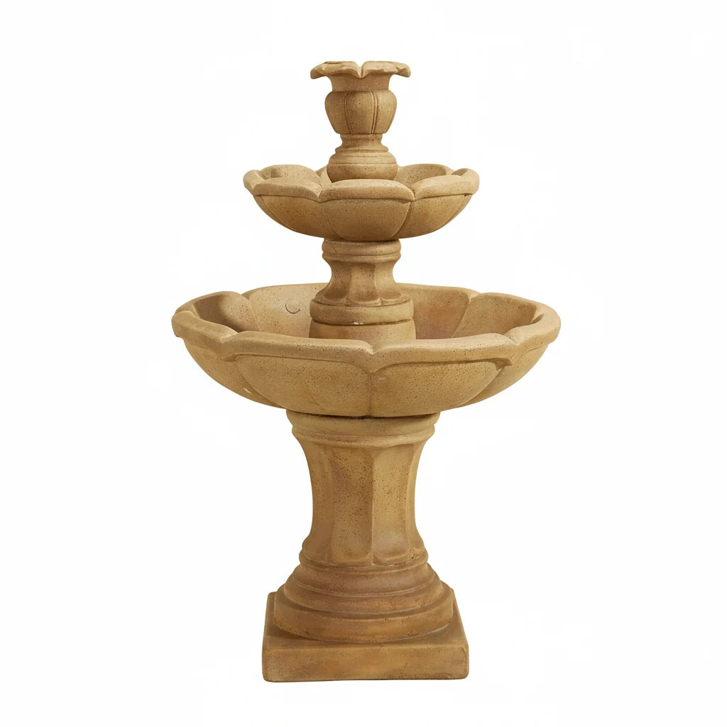 Giannini Garden Velia Small Two Tier Outdoor Water Fountain 1623