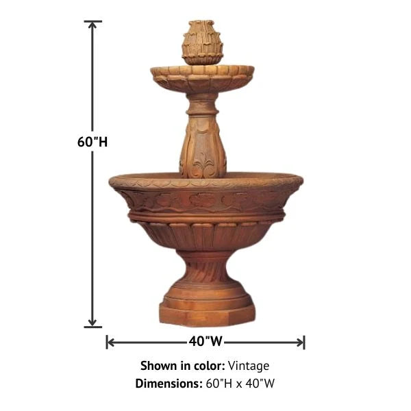 Giannini Garden Verona Tiered Outdoor Water Fountain 192