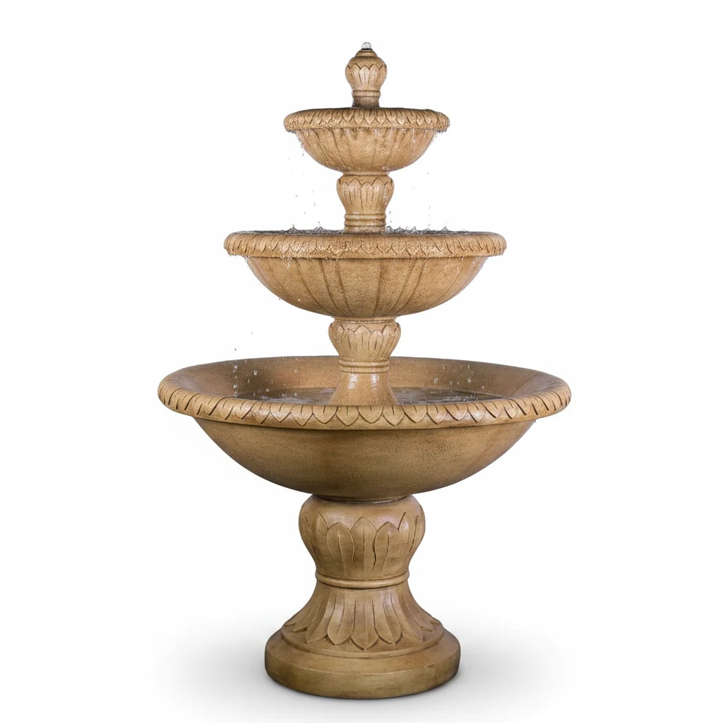 Giannini Garden Verona Three Tier Outdoor Water Fountain 1843