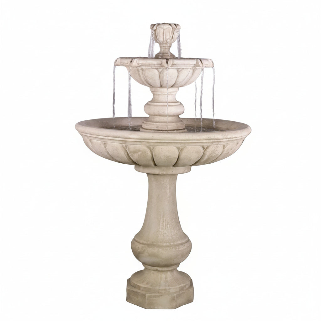 Giannini Garden Vicentina Two Tier Outdoor Water Fountain 1705